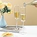 FrutPunch Champagne Glasses, Champagne Flutes Set of 2, 7OZ Long-Stemmed Wine Glasses, Crystal Glass, Elegant Sparkling Wine Glasses, Perfect for Weddings, Anniversaries, Family Gatherings (standard)