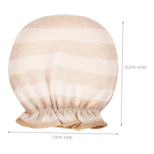 2Pairs Protective Mittens Breathable Cotton Gloves for Newborns Safe Chewing Biteresistant Design Adorable Stripe Patterns for Boys Hand Covers for Care2