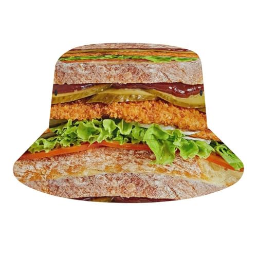 Image of Food Golden Corn Bucket Hats Unisex Washed Cotton Lightweight Outdoor Summer Beach Sun Hats Men Women Bucket Hat for Travel