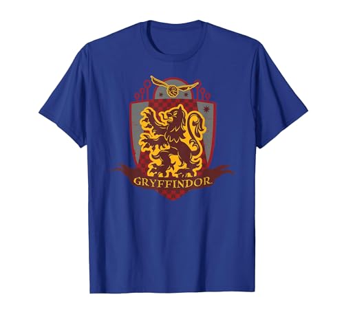 Image of Harry Potter Gryffindor Chest Badge T-Shirt, Men, Royal Blue, Large