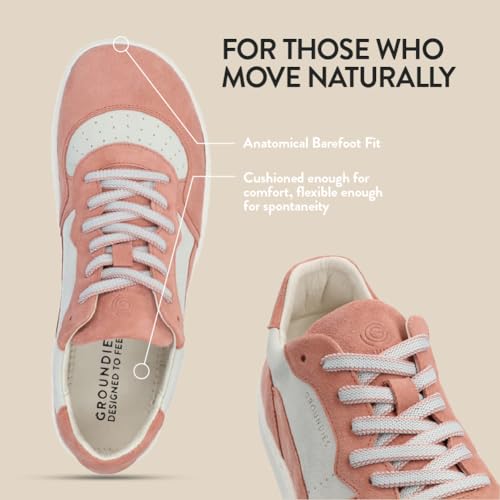 Image of GROUNDIES Nova Barefoot Shoes for Women - Trainer Sneakers for Women with Foot-Friendly Wide Toe Box, Neutral Footbed, and Non Slip Zero Drop Outsole