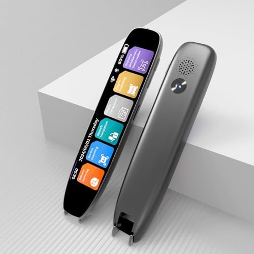 Scan Translator Pen, Dyslexia Tools, Language Translator Device, Text to Speech Reading Pen for Learning Difficulties, Language Learners and Elderly Users, 142 Online/10 Offline Languages