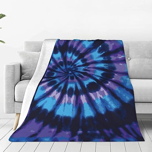 Will Budxeg 4654564 Tie Dye Blue Purple Background Soft Warm Full Fleece Throw Blanket Flannel Fuzzy Travel Blankets All-Season Throws For Bed Sofa Women Gifts 40 Inchx30 Inch cover