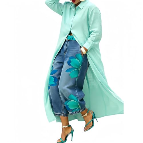 Robe chemise longue ample et légère pour un confort absolu au soleil
