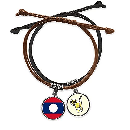Bracelet Laos en cuir et corde à offrir pour célébrer vos racines