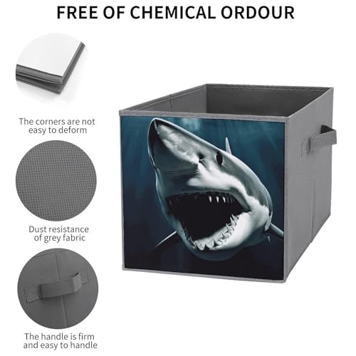 Cubes de rangement pliables requin pour placard enfant ordonné