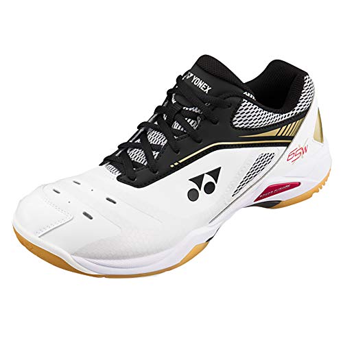 YONEX Power Cushion 65 X2 Wide Men's Badminton Shoe, White/Black (7.0)