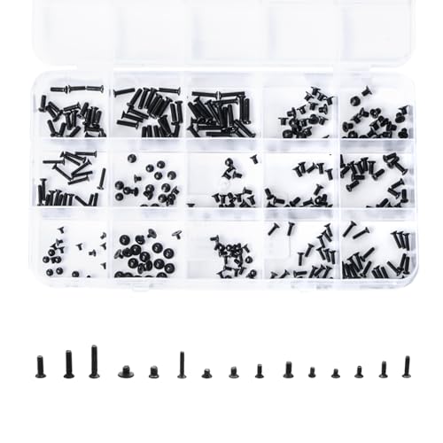 QTEATAK 300Pcs Black Laptop Notebook Computer Replacement Screws Kit for Lenovo Toshiba Gateway...