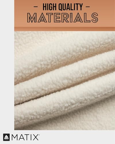 Matix Men's Button Down Shirt Jacket - Cozy Sherpa Lined Collared Shirt4