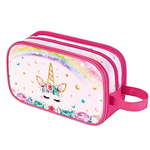 Children's Toiletry Bag for Girls and Women, Unicorn A, caricature Children's Toiletry Bag for Girls and Women, Unicorn A, caricature