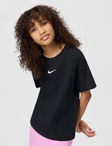 Nike Mädchen Sportswear Essential Lbr T-Shirt, Black, 164/170