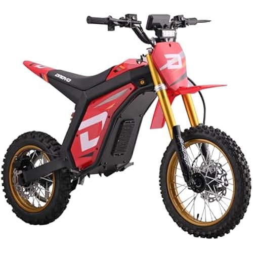 Droyd Berzerker Electric Dirt Bike for Youth, Teens & Adults – 3000W Peak Motor, 48V 30Ah LFP Battery, 42 MPH Max Speed, Dual Piston Hydraulic Brakes, Adjustable Suspension, 50 Mile Range, Off-Road