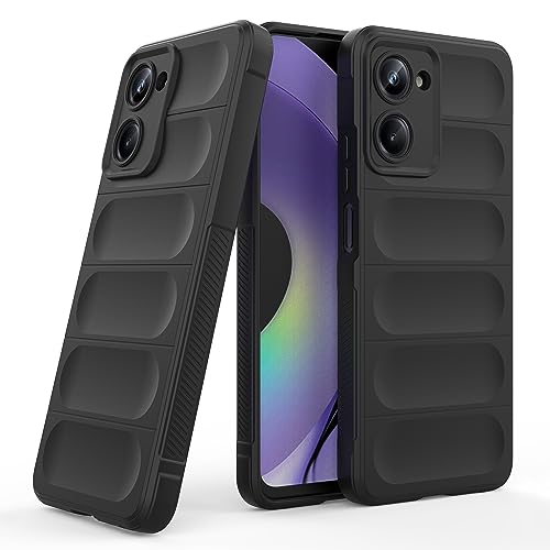Image of amazon basics Back Case Cover for Vivo Y18e | Compatible for Vivo Y18e Back Cover | Liquid Silicon Magic Case with Camera Protection | Black