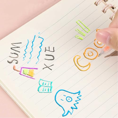 Set de 12 bolígrafos gel 3D brillantes multicolor miniatura 3