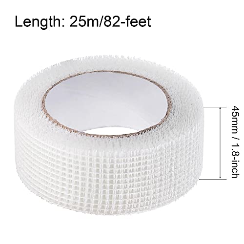 image for uxcell Drywall Joint Tape Self-Adhesive Fiberglass 1.8-inch x 82-feet 