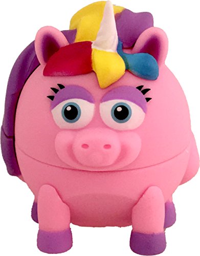 Bebe Bartoons Fun Lip Balm Collectible Animal Characters and Refills-Style - Unicorn