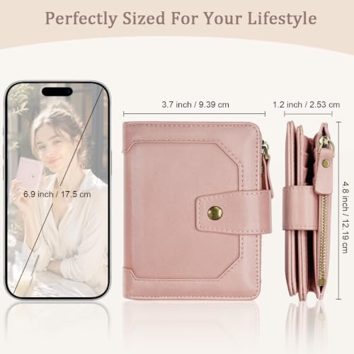 Image of Small Womens Wallet Billfold RFID Credit Card Holder Ladies Purse