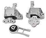 Flynsu Engine Motor & Transmission Mounts Replacement for 2014-2021 Jeep Cherokee, 2015-2019 Chrysler 200 2.4L Part# 68192831AF, 68418876AB, 68157441AD, 3308, 3378, 3380