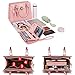 Qiyuer Women Purses And Handbags Set Ladies Top Handle Satchel Tote Shoulder Work Bag With Matching Clutch Wallet 2PCS Pink