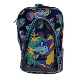 PUKET - Mochila Infantil Escolar Puket com Rodinha Tuba Azul Marinho