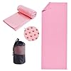 Oaygat Yoga Towel Yoga Mat Towel Non Slip Hot Yoga Towel Quick Dry Fitness Mats Towel Ultra Soft and Sweat Absorbent Mat Towel Grip Dot Yoga Towel Washable Grip Towel With Free Mesh Carry Bag