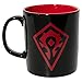 JINX World of Warcraft For The Horde Tasse à café en céramique Noir 325 ml