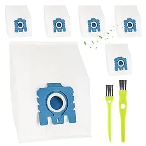 6 Zakken voor Miele Stofzuiger, voor Miele Stofzuigerzakken Classic C1, Complete C2 C3, S227 S240, S270, S400, S400i, S600, S2, S5, S8 Serie Stofzuiger (6-pack + 2 paar filters + 2 borstels)