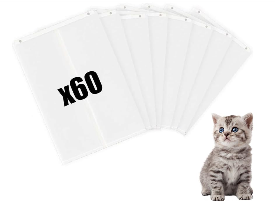 60pcs Cat Litter Box Liners for PetSnowy SNOW+ Cat Litter Box Self-Sealing Waste Drawer Bags Ideal for Automatic Litter Box Use(60 Pcs)