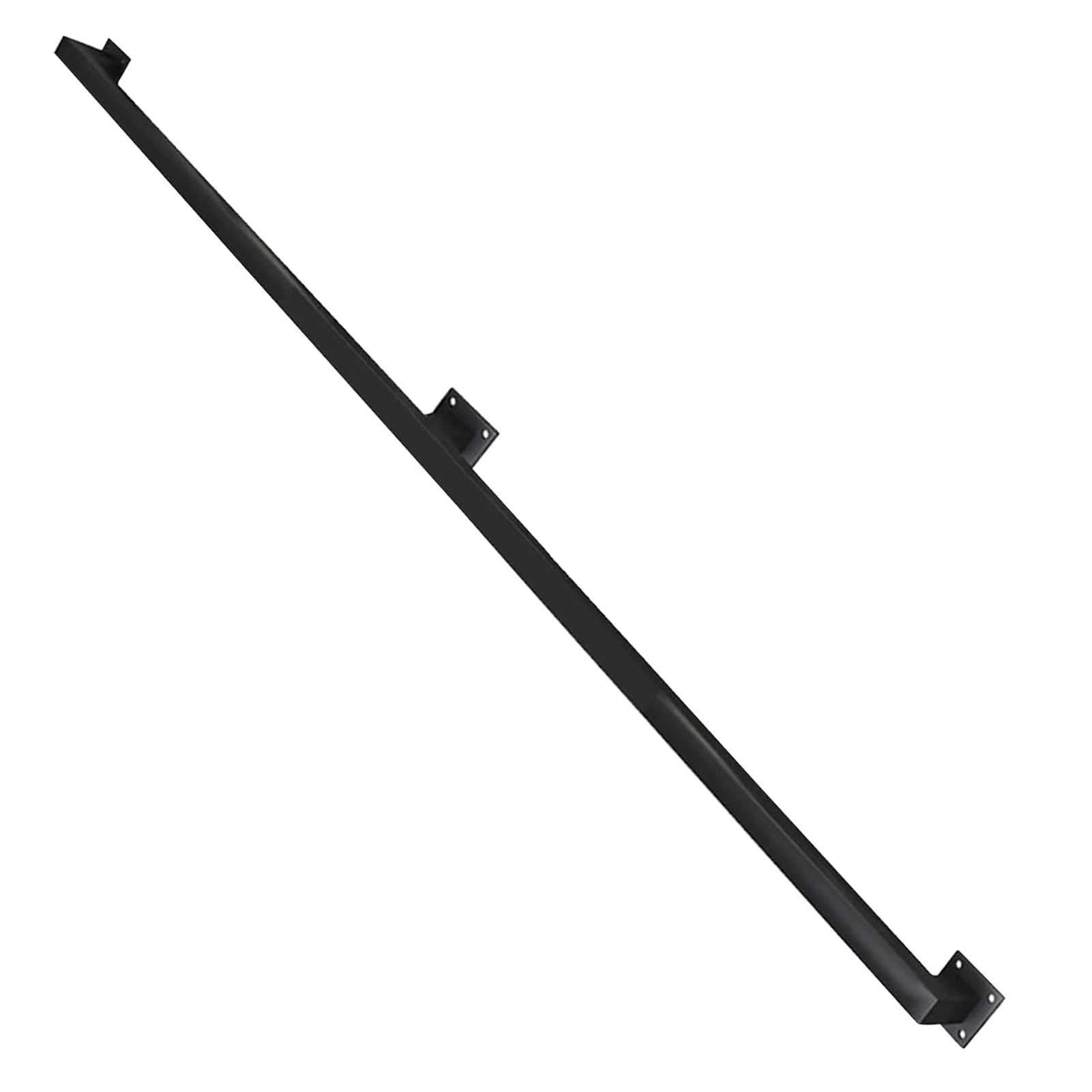 Attrex Black /White/Gold Metal Wrought Iron Wall Handrail, 1Ft - 20Ft Wall Mounted Banister With Brackets For Outdoor Indoor Stairs Porch Deck Hand Rail Stairway Railing(,14Ft/420Cm)