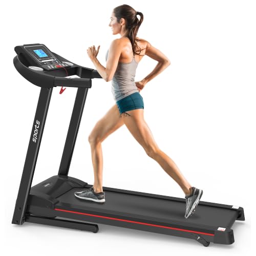 Image of Folding Treadmill with Incline - 2.5HP Electric Treadmill for Home Use, 12 Programs, Bluetooth Music, Fitshow App, 5 inch LCD Screen, Easy Fold, 250 LB Capacity