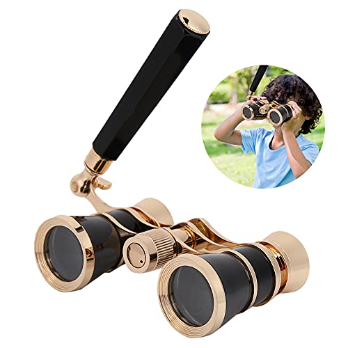 Binocular Teatral Portátil 3X25 Vidrio Óptico BK7 Negro miniatura 4