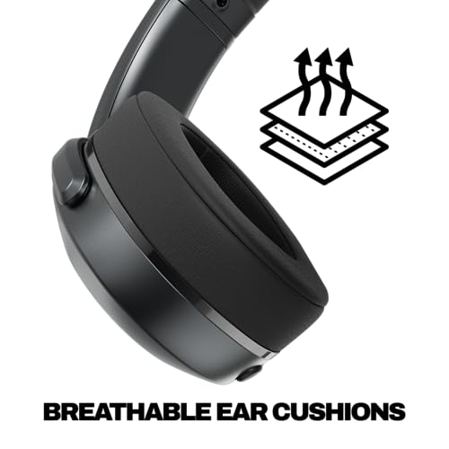 Image of Skullcandy Crusher 540 Active Wireless Bluetooth Headphones with Multi-Sensory Bass, Noise Isolating Over-Ear Fit, Sweat and Water Resistant, 40 Hours Battery, Microphone for iPhone Android - Coal