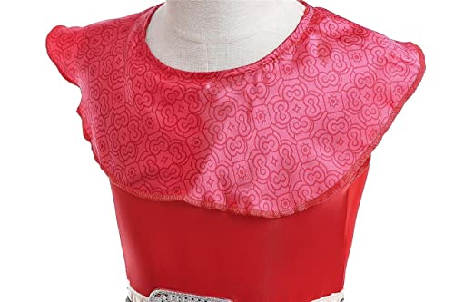 Vestido princesa flamenco rojo para niñas talla 8-10 miniatura 4