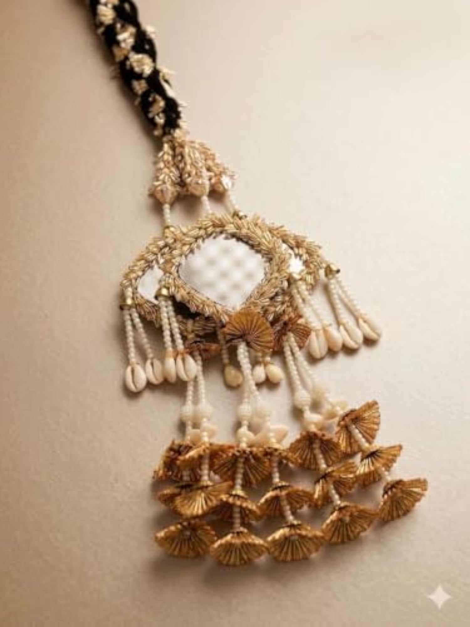 Gold Color Parandi Choti Braid Hair Accessory for Women