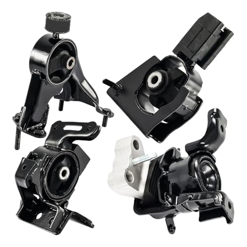 ZonCar 4pcs Engine Mount Compatible with 2014-2019 Corolla 1.8L Engine Only CVT EM-9875 Front EM-9449 Front Right EM-10109 A/T Mount Left EM-9400 Rear