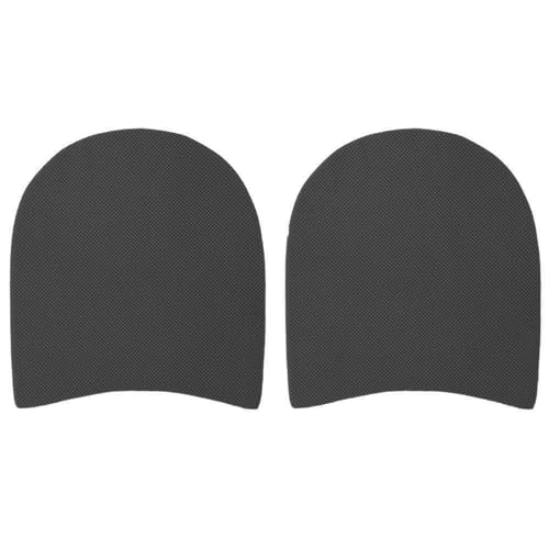 Image of Rubber Heel Replacement Pads, Anti Slip Wear Sole Protectors Repair Support for Leather Shoes Sneakers Black 3.7 x 3.6 in 3.5mm Thick 1 Pair