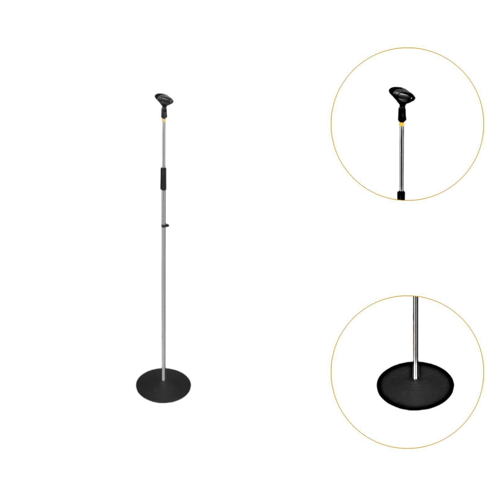 Microfono Stand Stable Con Base Rotonda E Clamp Flessibile