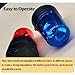 Sandfren Car Siren Strobe Light, 360 Degree Rotating LED Vehicle Flashing Flare Emergency Beacon Lamp, Automotive Siren Safety Warning Police Light, Universal for Most Vehicles (Blue)