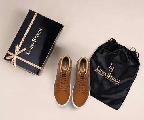 Image of LOUIS STITCH All Day Wear Lace-Up for Men | Comfortable Sneaker | LSP-SNK-AVI-High Ankle Lace-Up
