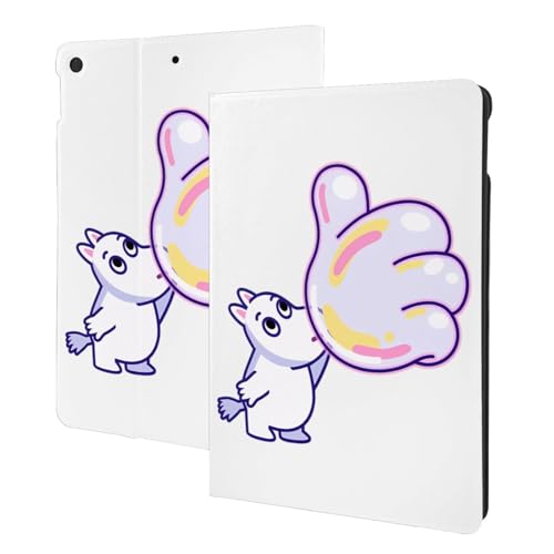 Compatible with ムーミン iPad Pro ケース 2024 13インチ(最新型) iPad Pro 13インチ ケース タブレットケース Ipad pro タブレット ケース PUレザー 二つ折スタンド 角度調整 横置きスタンド 全面保護