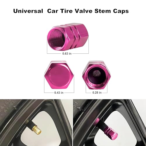 Image of Pink License Plate Frame 2 Packs Aluminum Metal License Plate Holder for Car Universal Fit for Women
