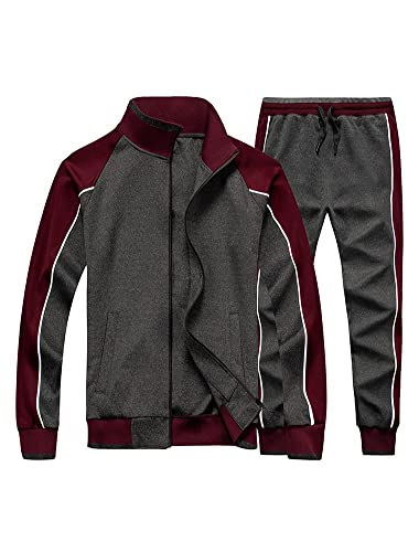 Tebreux Herren Jogginganzug Trainingsanzug Männer Fitness Sport...