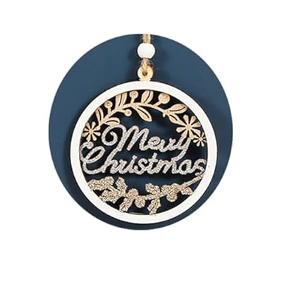 2025 Glitter Christmas Tree Ornaments,Wooden Me...