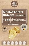 JASKER'S Kartoffeldünger 1.5 Kg - Für gesunde, Dicke und schmackhafte Kartoffel - Organischer Dünger für Kartoffel