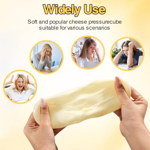 Big Coconut Oil Squishy 320g/2.9Inch Cheese Squishy - Non-Rebound Moldable - image 4