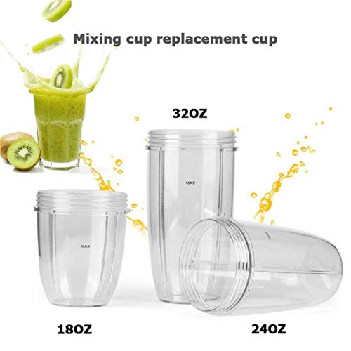 Juicer Cups vervangbare Mok Blender Clear Accessaries Vervanging Juicer Cups Verwisselbare Mok voor Nutribullet, 32oz - Image 3