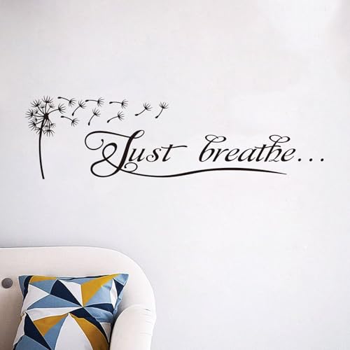 Yoga Quotes Wall Decals for Bedroom: Zen Home Meditation Vinyl Art Wall Stickers for...