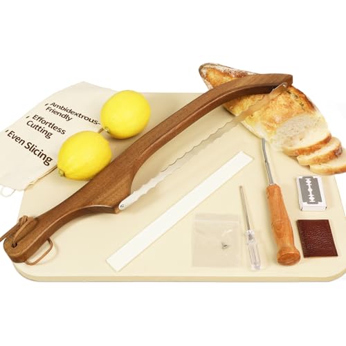 KORCCI Serrated Bread Knife with Accessories - 15.7