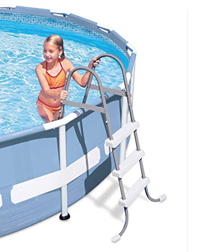 Intex Steel Frame Pool Ladder For 42” Wall Height Pools And 10’ Round Pool Cover #TOP2