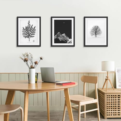 Image of Picrit 14x18 Black Picture Frame, Poster Frame for Wall, 3 Pack